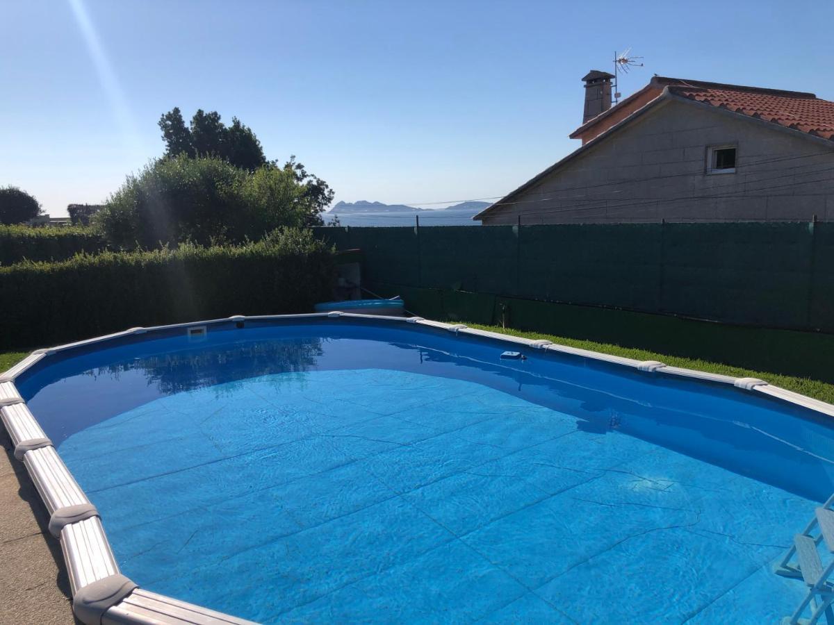 Precioso Apartamento Con Terreno Y Vistas A Cies Vigo Luaran gambar