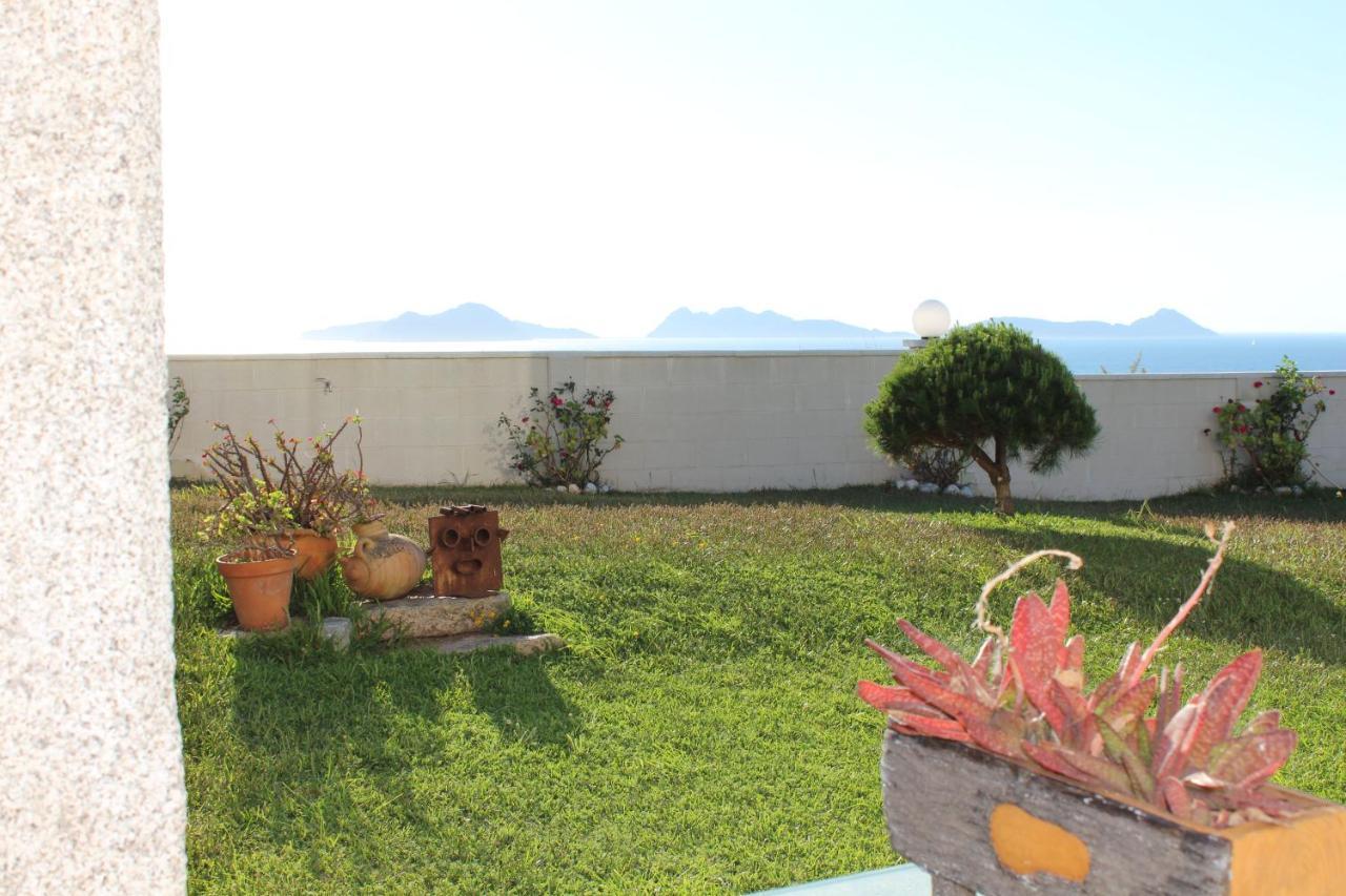 Precioso Apartamento Con Terreno Y Vistas A Cies Vigo Luaran gambar